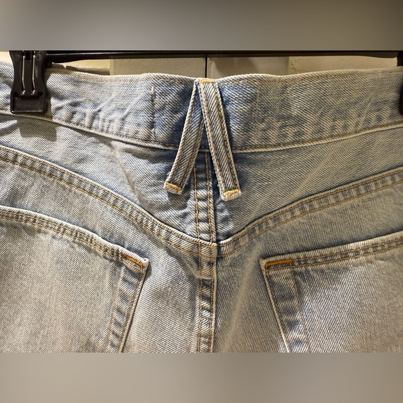 NEW 💎 SLVRLAKE NWT High Rise Denim Shorts 90s Vintage Cut Off Size 30 Made USA - Picture 8 of 12